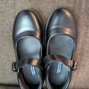 French Toast Shiny Black Mary Jane Shoes